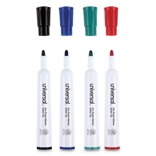Dry Erase Marker, Medium Bullet Tip, Assorted Colors, 4/Set. Picture 7