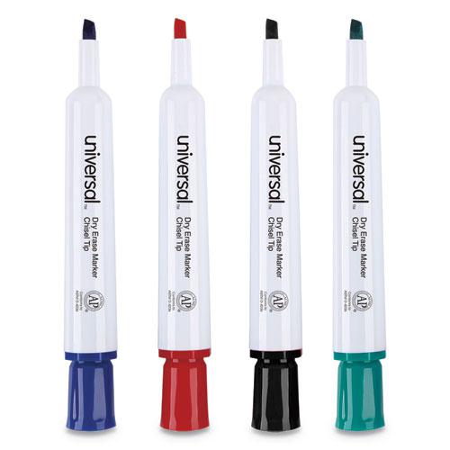 Dry Erase Marker, Broad Chisel Tip, Assorted Colors, 4/Set. Picture 5