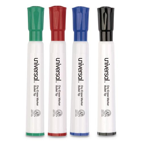 Dry Erase Marker, Medium Bullet Tip, Assorted Colors, 4/Set. Picture 3