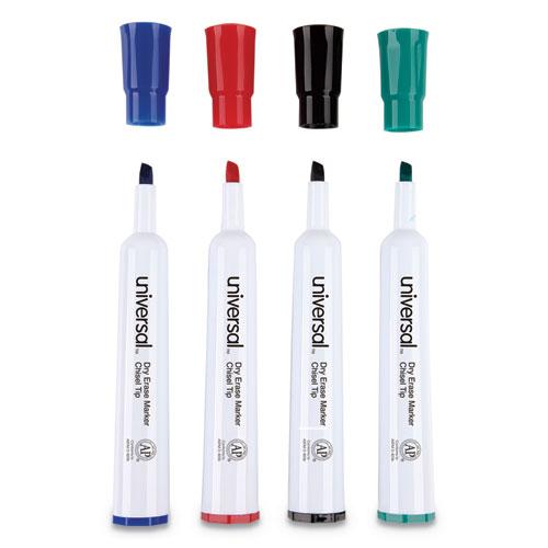 Dry Erase Marker, Broad Chisel Tip, Assorted Colors, 4/Set. Picture 4