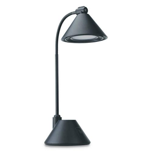 LED Task Lamp, 5.38w x 9.88d x 17h, Black. Picture 1