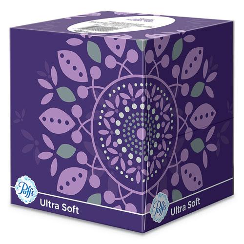 Ultra Soft Facial Tissue, 2-Ply, White, 56 Sheets/Box, 4 Boxes/Pack, 6 Packs/Carton. Picture 6