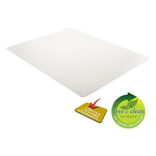 EconoMat Occasional Use Chair Mat, Low Pile Carpet, Roll, 46 x 60, Rectangle, Clear. Picture 8