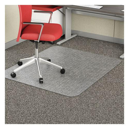 EconoMat Occasional Use Chair Mat, Low Pile Carpet, Roll, 46 x 60, Rectangle, Clear. Picture 4