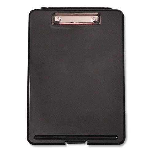 Storage Clipboard, 0.5" Clip Capacity, Holds 8.5 x 11 Sheets, Black. Picture 1