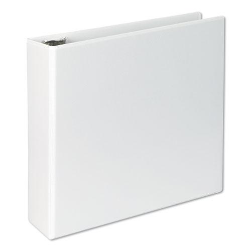 Slant D-Ring View Binder, 3 Rings, 3" Capacity, 11 x 8.5, White. Picture 4