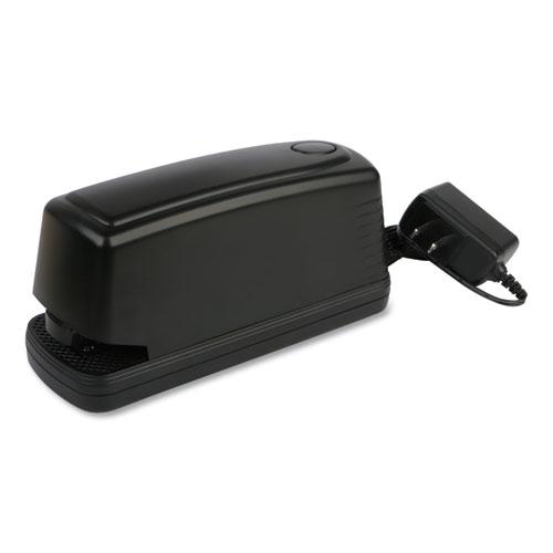 Electric Stapler with Staple Channel Release Button, 20-Sheet Capacity, Black. Picture 1