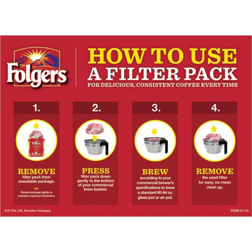 Coffee Filter Packs, Classic Roast, 1.4 oz Pack, 40/Carton. Picture 2