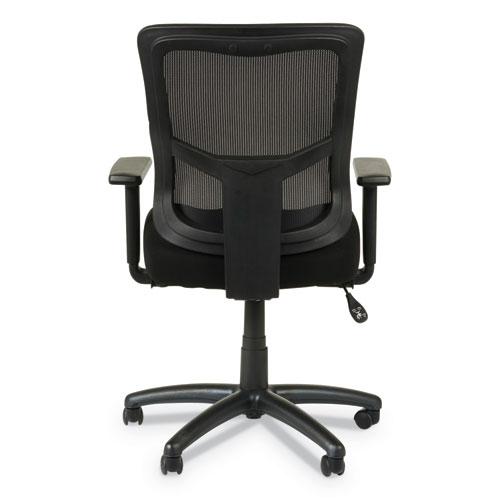 Alera Elusion II Series Mesh Mid-Back Swivel/Tilt Chair, Adjustable Arms, Supports 275lb, 17.51" to 21.06" Seat Height, Black. Picture 6