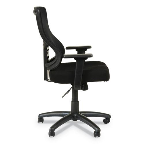 Alera Elusion II Series Mesh Mid-Back Swivel/Tilt Chair, Adjustable Arms, Supports 275lb, 17.51" to 21.06" Seat Height, Black. Picture 11