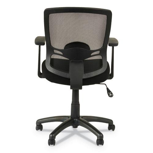 Alera Etros Series Mesh Mid-Back Chair, Supports Up to 275 lb, 18.03" to 21.96" Seat Height, Black. Picture 10