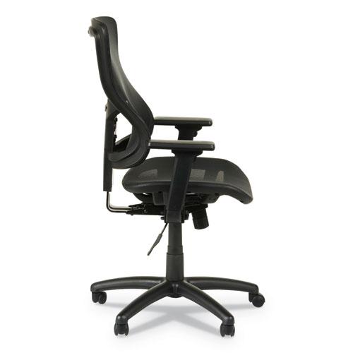 Alera Elusion II Series Suspension Mesh Mid-Back Synchro Seat Slide Chair, Supports 275 lb, 18.11" to 20.35" Seat, Black. Picture 17