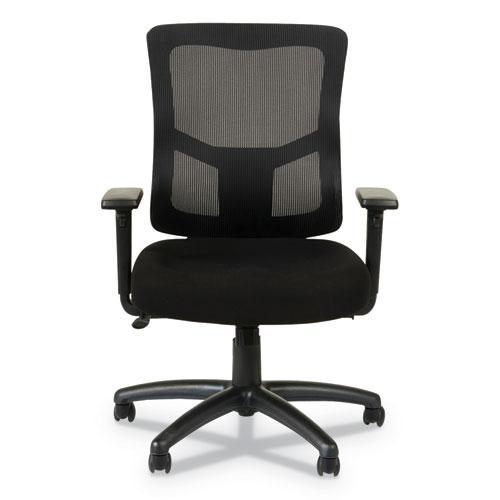 Alera Elusion II Series Mesh Mid-Back Swivel/Tilt Chair, Adjustable Arms, Supports 275lb, 17.51" to 21.06" Seat Height, Black. Picture 10
