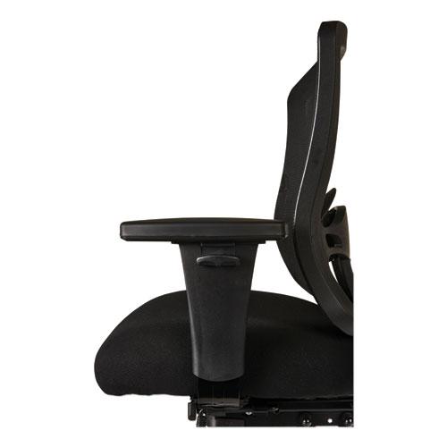 Alera Etros Series Mid-Back Multifunction with Seat Slide Chair, Supports Up to 275 lb, 17.83" to 21.45" Seat Height, Black. Picture 4