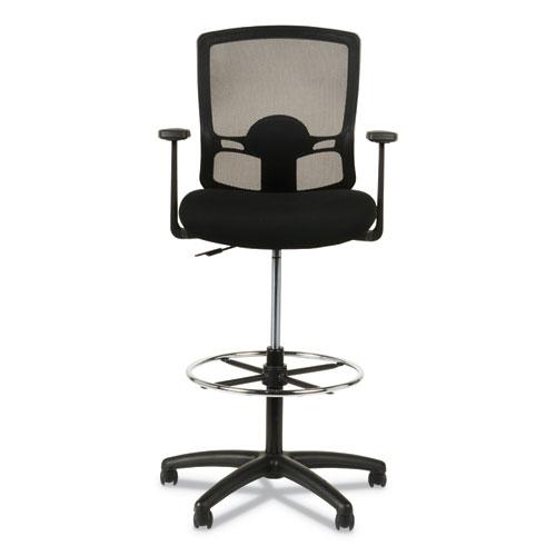 Alera Etros Series Mesh Stool, Supports Up to 275 lb, 25.19" to 35.23" Seat Height, Black. Picture 11