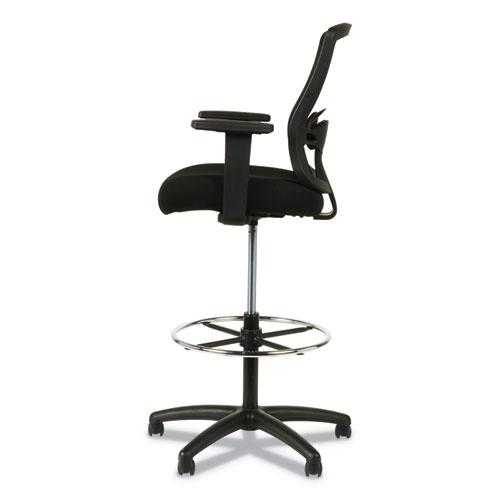 Alera Etros Series Mesh Stool, Supports Up to 275 lb, 25.19" to 35.23" Seat Height, Black. Picture 2