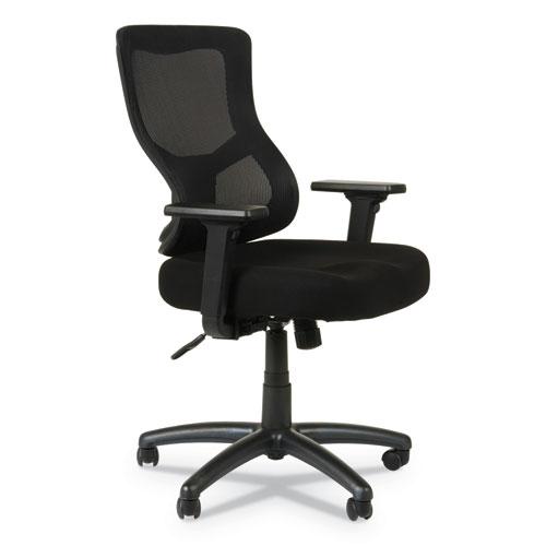 Alera Elusion II Series Mesh Mid-Back Swivel/Tilt Chair, Adjustable Arms, Supports 275lb, 17.51" to 21.06" Seat Height, Black. Picture 12