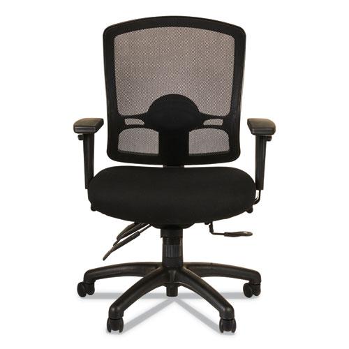 Alera Etros Series Mid-Back Multifunction with Seat Slide Chair, Supports Up to 275 lb, 17.83" to 21.45" Seat Height, Black. Picture 5