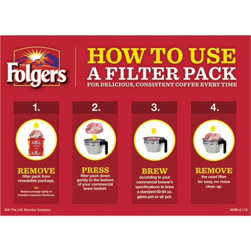 Coffee Filter Packs, Regular, 1.05 oz Filter Pack, 40/Carton. Picture 2