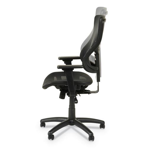 Alera Elusion II Series Suspension Mesh Mid-Back Synchro Seat Slide Chair, Supports 275 lb, 18.11" to 20.35" Seat, Black. Picture 4