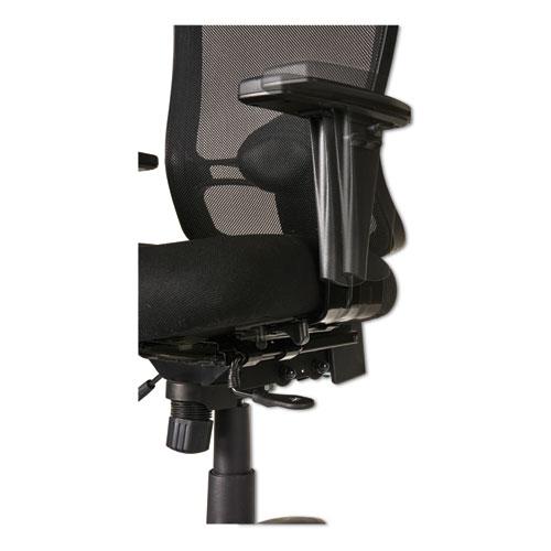 Alera Etros Series Mid-Back Multifunction with Seat Slide Chair, Supports Up to 275 lb, 17.83" to 21.45" Seat Height, Black. Picture 2