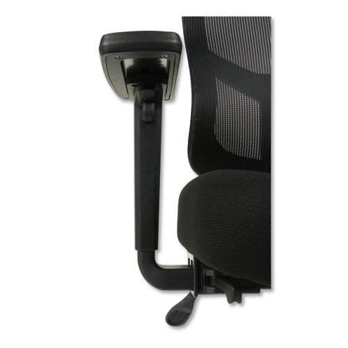 Alera Elusion II Series Mesh Mid-Back Swivel/Tilt Chair, Adjustable Arms, Supports 275lb, 17.51" to 21.06" Seat Height, Black. Picture 7