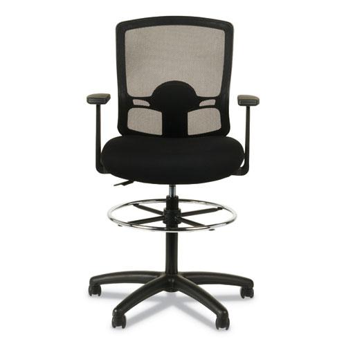 Alera Etros Series Mesh Stool, Supports Up to 275 lb, 25.19" to 35.23" Seat Height, Black. Picture 12