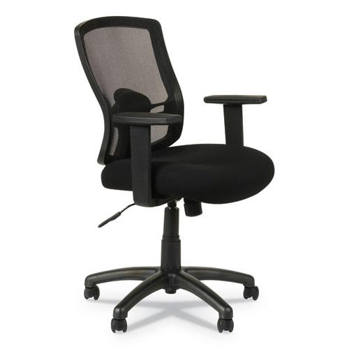 Alera Etros Series Mesh Mid-Back Chair, Supports Up to 275 lb, 18.03" to 21.96" Seat Height, Black. The main picture.