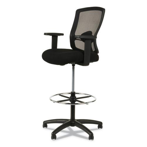 Alera Etros Series Mesh Stool, Supports Up to 275 lb, 25.19" to 35.23" Seat Height, Black. Picture 10