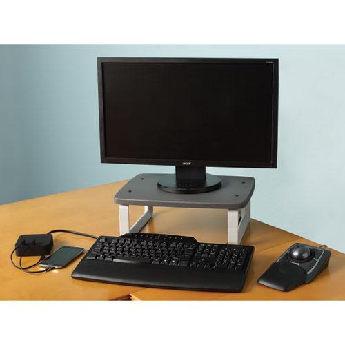 SmartFit Monitor Stand Plus, 16.2" x 2.2" x 3" to 6", Black, Supports 80 lbs. Picture 4