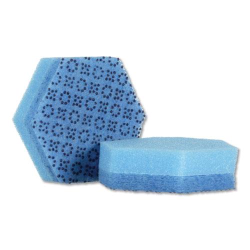 Low Scratch Scour Sponge 3000HEX, 4.45" x 3.85", Blue, 16/Carton. Picture 1
