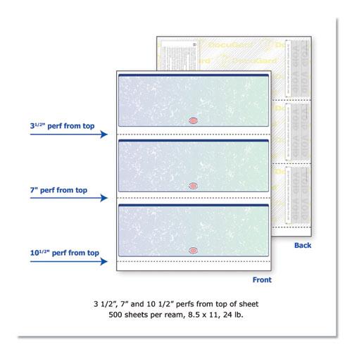 Premier Prismatic Check, 13 Features, 8.5 x 11, Blue/Green Prismatic, 500/Ream. Picture 3