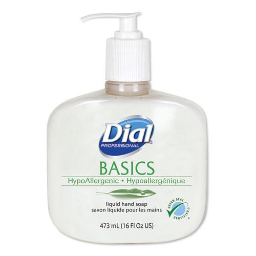 Basics Liquid Hand Soap, Fresh Floral, 16 oz Pump, 12/Carton. Picture 1