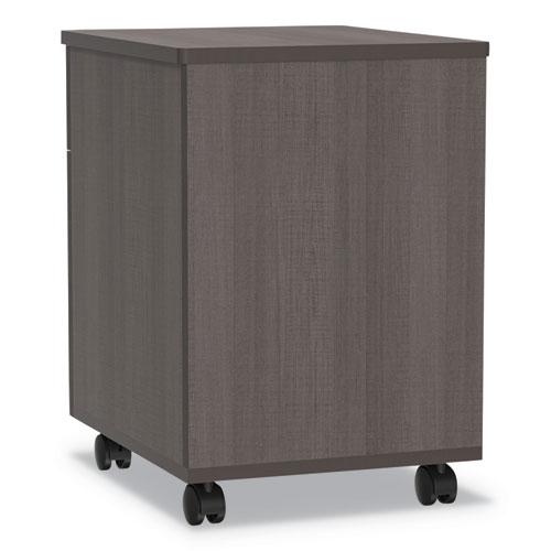 Trento Line Mobile Pedestal File, Left or Right, 2-Drawers: Box/File, Legal/Letter, Mocha, 16.5" x 19.75" x 23.63". Picture 5