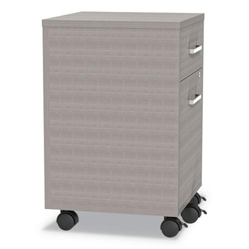 Urban Mobile File Pedestal, Left or Right, 2-Drawers: Box/File, Legal/A4, Ash, 16" x 15.25" x 23.75". Picture 3