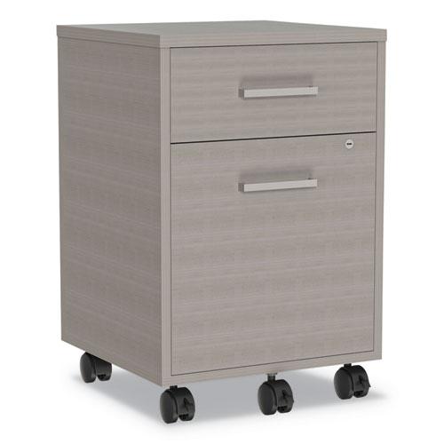 Urban Mobile File Pedestal, Left or Right, 2-Drawers: Box/File, Legal/A4, Ash, 16" x 15.25" x 23.75". Picture 7