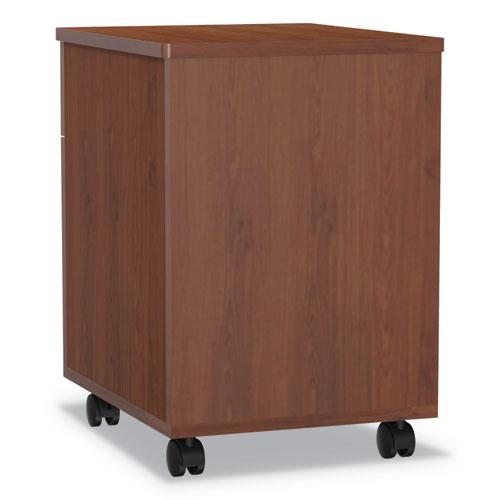 Trento Line Mobile Pedestal File, Left or Right, 2-Drawers: Box/File, Legal/Letter, Cherry, 16.5" x 19.75" x 23.63". Picture 2