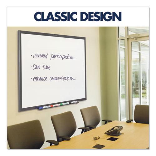 Classic Series Total Erase Dry Erase Boards, 36 x 24, White Surface, Black Aluminum Frame. Picture 5
