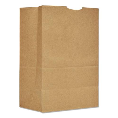 Grocery Paper Bags, 75 lb Capacity, 1/6 BBL, 12" x 7" x 17", Kraft, 400 Bags. Picture 1