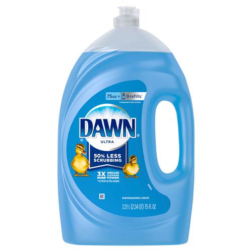 Ultra Liquid Dish Detergent, Dawn Original, 75 oz Flip-Cap Bottle, 6/Carton. Picture 1