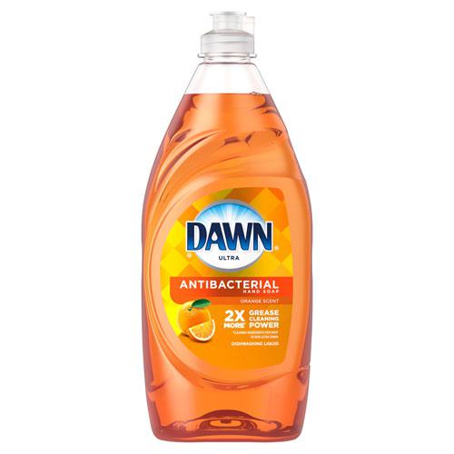 Ultra Antibacterial Dishwashing Liquid, Orange Scent, 28 oz Bottle, 8/Carton. Picture 1