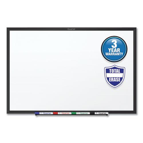 Classic Series Total Erase Dry Erase Boards, 36 x 24, White Surface, Black Aluminum Frame. Picture 1