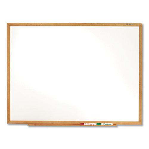 Classic Series Total Erase Dry Erase Board, 48 x 36, Oak Finish Frame. Picture 2