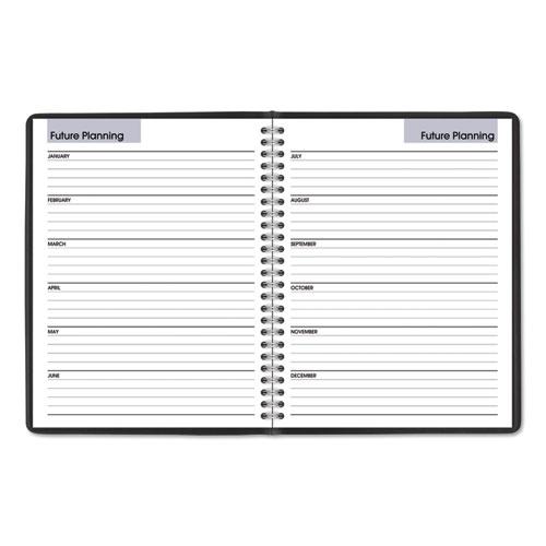 DayMinder Monthly Planner with Notes Column, Ruled Blocks, 8.75 x 7, Black Cover, 12-Month (Jan to Dec): 2024. Picture 4