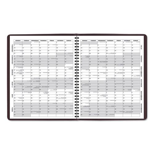 Monthly Planner, 11 x 9, Winestone Cover, 15-Month (Jan to Mar): 2024 to 2025. Picture 4