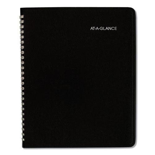 DayMinder Monthly Planner with Notes Column, Ruled Blocks, 8.75 x 7, Black Cover, 12-Month (Jan to Dec): 2024. Picture 2