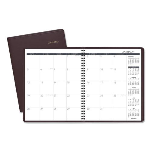 Monthly Planner, 11 x 9, Winestone Cover, 15-Month (Jan to Mar): 2024 to 2025. Picture 1