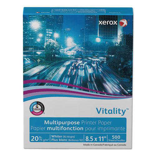 Vitality Multipurpose Print Paper, 92 Bright, 20 lb Bond Weight, 8.5 x 11, White, 500/Ream. Picture 4