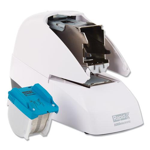 5050e Professional Electric Stapler, 60-Sheet Capacity, White. Picture 6