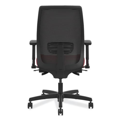 Endorse Mesh Mid-Back Work Chair, Supports Up to 300 lb, 17.5" to 21.75" Seat Height, Black. Picture 3